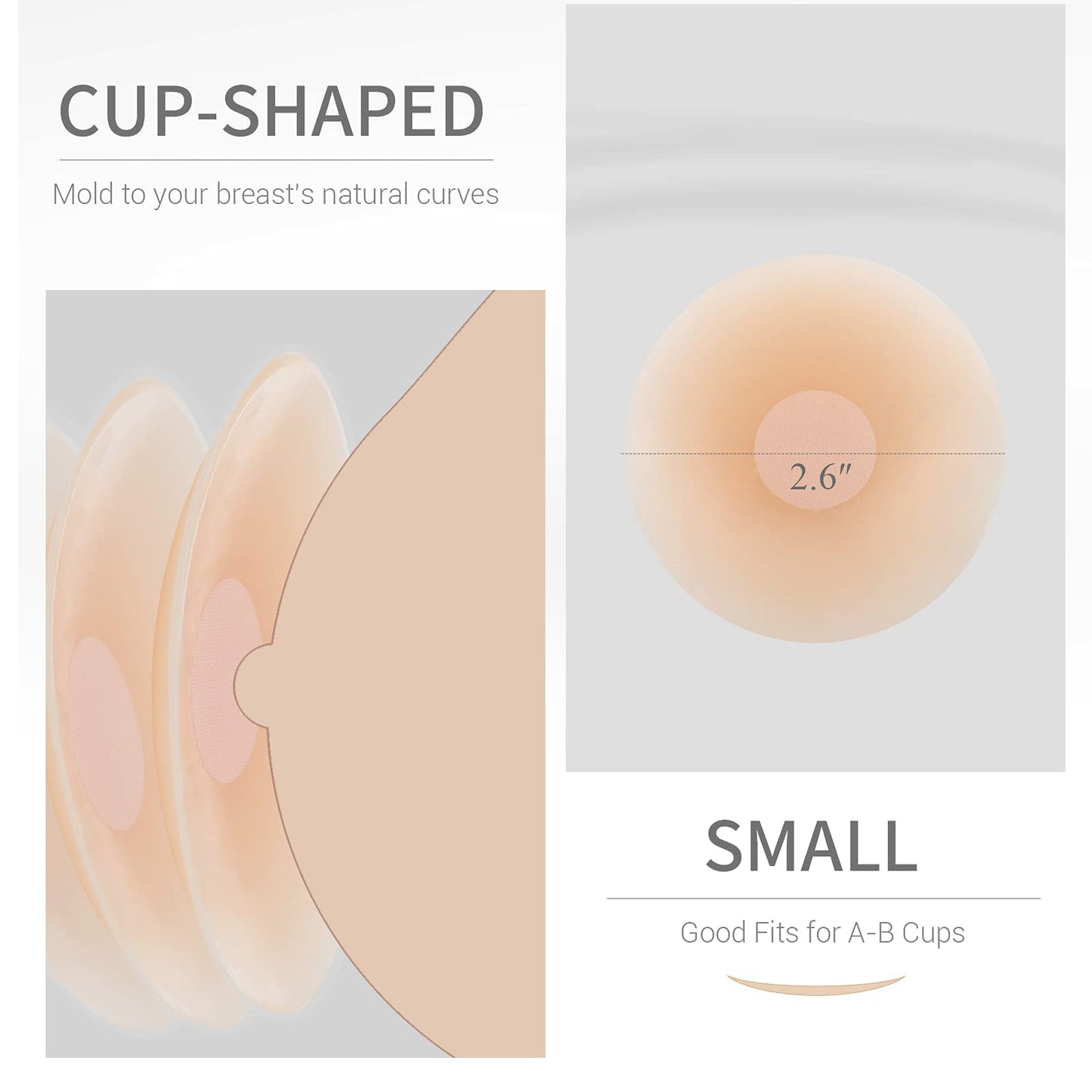 VOCH GALA 5 Pairs Nipple Cover for Women Reusable, Adhesive Silicone Nipple Pasties, Sticky Bra Pasties Petals